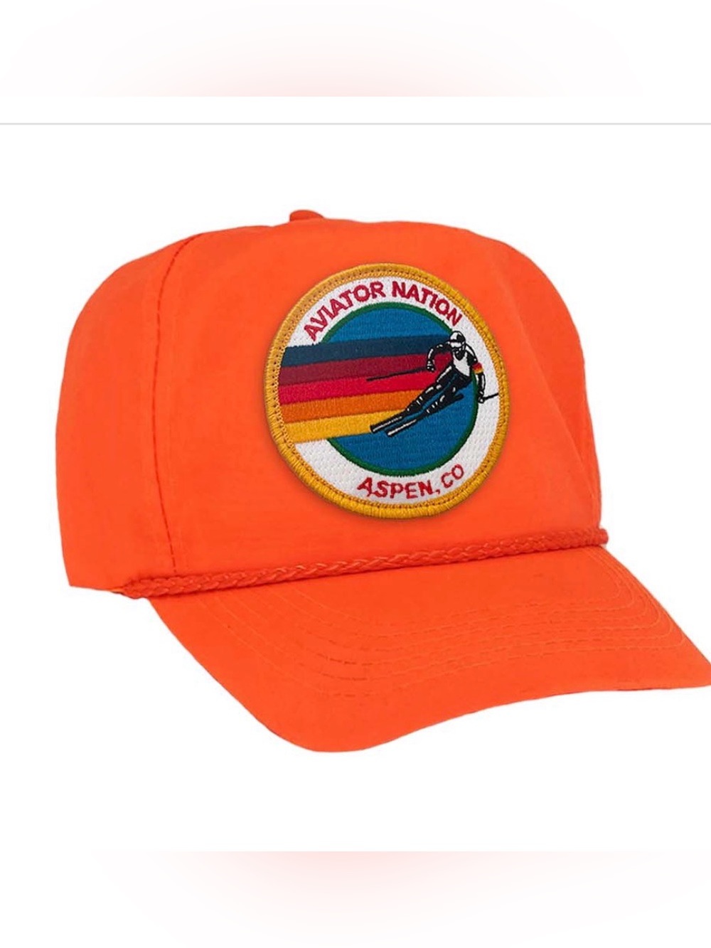 Aviator Nation Bright Orange Patch Hat